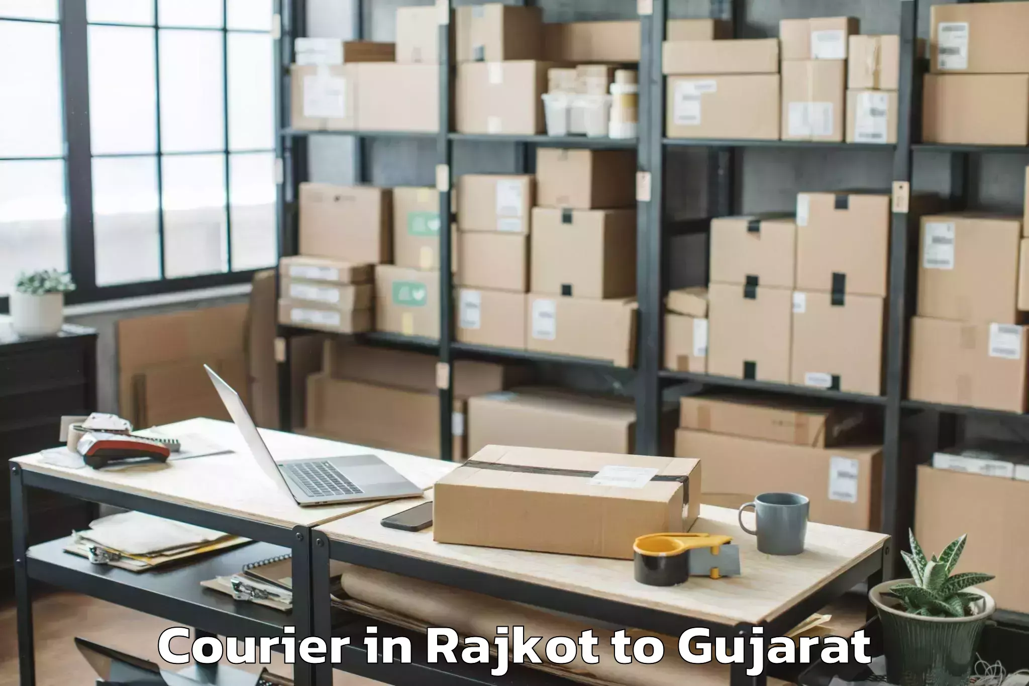 Efficient Rajkot to Bhandaria Courier